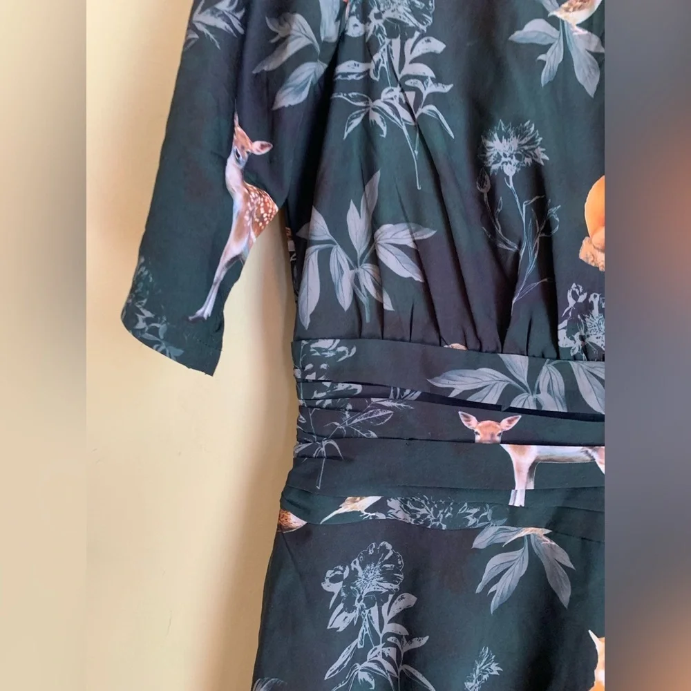 Eshakti wayward fancies animal woodland Print Dress medium - Picture 4 of 10
